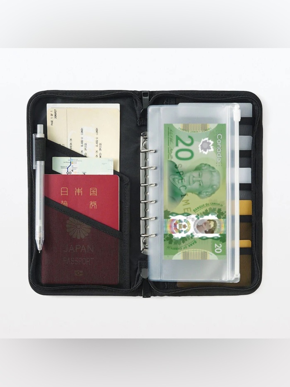 Brand New with Tag - Muji Passport Case with Pocket